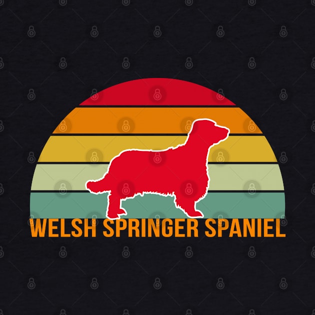 Welsh Springer Spaniel Vintage Silhouette by seifou252017